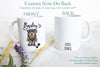 Personalized Rottweiler Mom and Dad Individual or Mug Set - White Ceramic Custom Mug