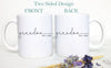 Grandpa and Grandma Individual or Mug Set - White Ceramic Mug - Inkpot