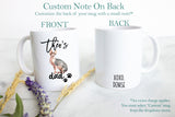 Personalized Sphynx Cat Mom and Dad Individual or Mug Set - White Ceramic Custom Mug - Inkpot