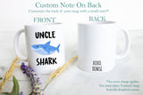 Aunt and Uncle Shark Individual or Mug Set - White Ceramic Mug