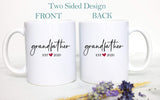 Grandpa and Grandma Est Individual or Mug Set #3 - White Ceramic Mug - Inkpot