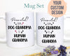 Promoted From Dog Grandma and Grandpa To Human Individual or Mug Set #3 - White Ceramic Mug - Inkpot