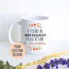 If Found In Microwave Please Return To Grandma Floral - White Ceramic Mug