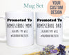 Promoted to Homeschool Mom and Dad Individual or Mug Set Covid 19 - White Ceramic Mug - Inkpot