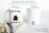 Namastay Home With My Cat  - White Ceramic Mug