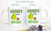 Avocado Grandma and Grandma Mug Set Individual OR Mug Set, Baby Announcement, Grandparent Gift, Pregnancy Announcement, New Baby Avocado Mug