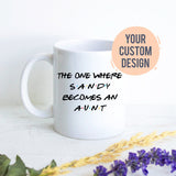 Personalized Aunt Mug Gift, New Aunt Gift, Baby Announcement Best Auntie Gift Custom Gift for Aunt, Best Aunt, Pregnancy Reveal, Baby Shower