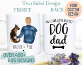 Custom Dog Dad #5 - White Ceramic Mug