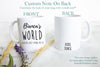 Custom Name's World - White Ceramic Mug