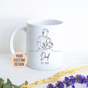 New Dad Gift, Father&#39;s Day Mug, Baby Reveal, Best Dad Gift, Father&#39;s Day Mug, Custom Gift for Dad, Christmas Gift, Pregnancy Announcement