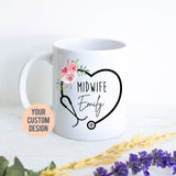 Personalized Midwife Gift, Midwife Thank You Mug, Custom Doula Gift, Midwife Coffee Mug, Funny Midwife Gift, Midwife Custom Gift