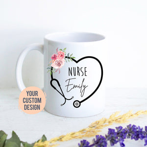 Custom New Nurse Gift, Nurse Mug, Gift for Nursing Graduate, Graduation Gift, Medical Student, Med School, Best Nurse Thank You Gift