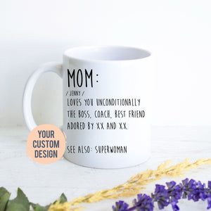 Personalized Mom Definition Gift, Mother&#39;s Day Gift, Mom Gift Ideas, Christmas Gift, Mom Birthday Gift, Personalized Mom, Best Mom