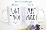 Promoted to Aunt and Uncle Individual OR Mug Set, Wow Look At You Becoming An Uncle Aunt, New Aunt Mug, New Uncle Gift, Baby Announcement