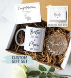 Personalized New Mom Gift Box | Baby Shower Gift for Friend, Friend EST MOM Est, New Mom, Expecting Parent, Mom to Be Gift, Pregnancy Gift