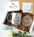 Personalized Father&#39;s Day Gift Box | Dad Jokes Mug, Funny Gift for Dad, Funny Father&#39;s Day Gift Idea, Financial Burden Mug, World&#39;s Best Dad