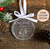 New Home Christmas Ornament | Our First Christmas Custom Ornament, New Homeowner Gift, Christmas Keepsake, Realtor Gift, Housewarming Gift