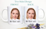 Custom Husband Wife Face PhotoIndividual OR Mugset | Personalized Photo Mug, Christmas Gift, Wedding Gift, Couples Gift, Anniversary Gift