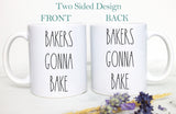 Custom Mug For Baker | Bakers Gonna Bake, Personalized Baker Mug, Funny Gift for Baker, Baking Mug for Her,Christmas Gift Baker Pastry Chef