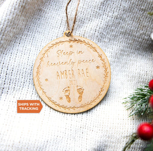 Baby Loss Ornament | Baby Miscarriage Ornament, Custom Baby Memorial Ornament,Stillbirth Ornament,Remembrance Ornament, Infant Loss Sympathy