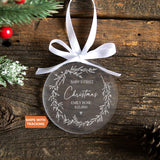 Custom Baby's First Christmas Ornament | New Mom Gift, Baby's First Holiday Gift, New Baby Keepsake, Baby Name Ornament, Newborn Christmas