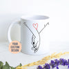 Personalized Holding Hands Mug | Anniversary Mug, Valentine's Day Mug, Gift For Husband, Anniversary Gift, Couple Anniversary, Boyfriend Mug