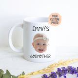 Godmother Personalized Mug | Custom Child Face, New Godmother Baptism Gift, Godparent Gift, Godmother Proposal, Will You Be My Godmother